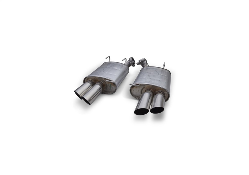 Ford Racing 2013-2014 Mustang GT Axle Back QUAD TIP Mufflers with Rear Lower VALENCE - Image 4