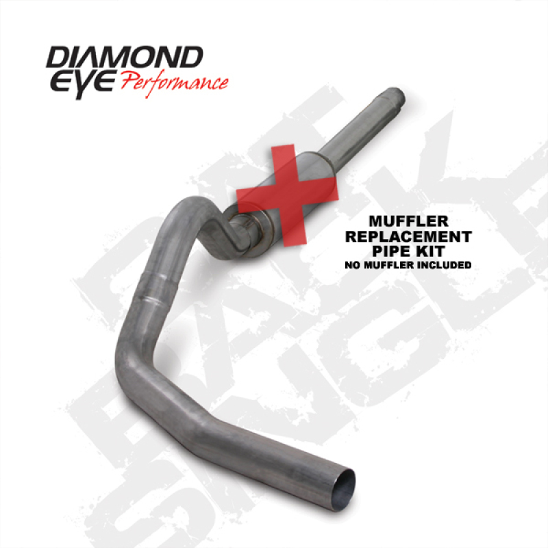 Diamond Eye KIT 4in Catback Single SS: 94-97 FORD 7.3L F250/F350 PWRSTROKE - Image 3