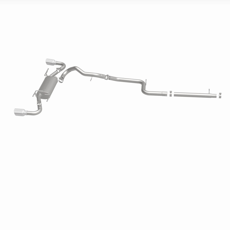 MagnaFlow 10-12 Mazda 3 L4 2.5L Hatchback Split Rear Exit Stainless Cat Back Performance Exhaust - Image 4