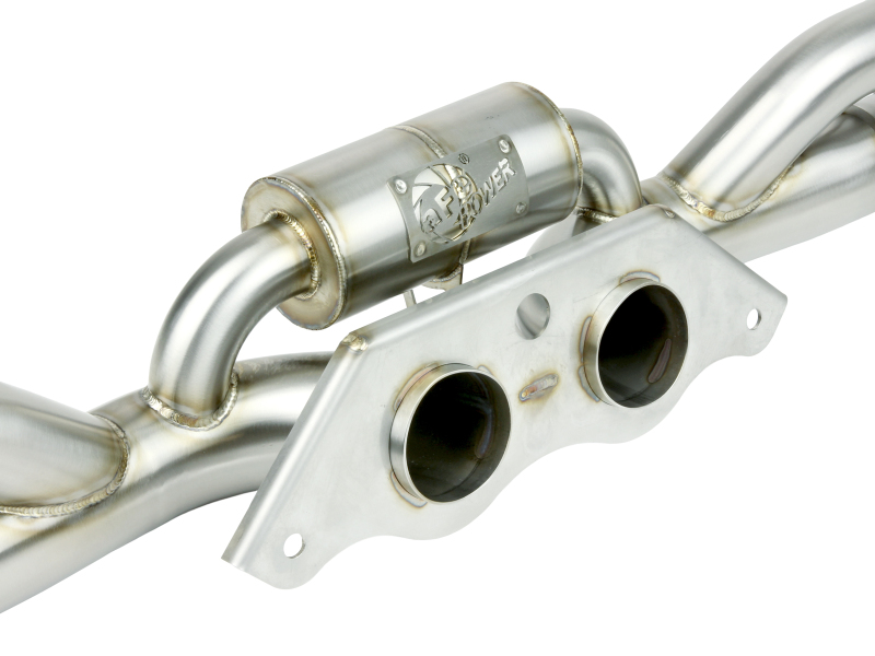 aFe Power MACHForce XP 304 Stainless Secondary Muffler Delete Pipe 14-19 Porsche 911 GT3 3.8L/4.0L - Image 5