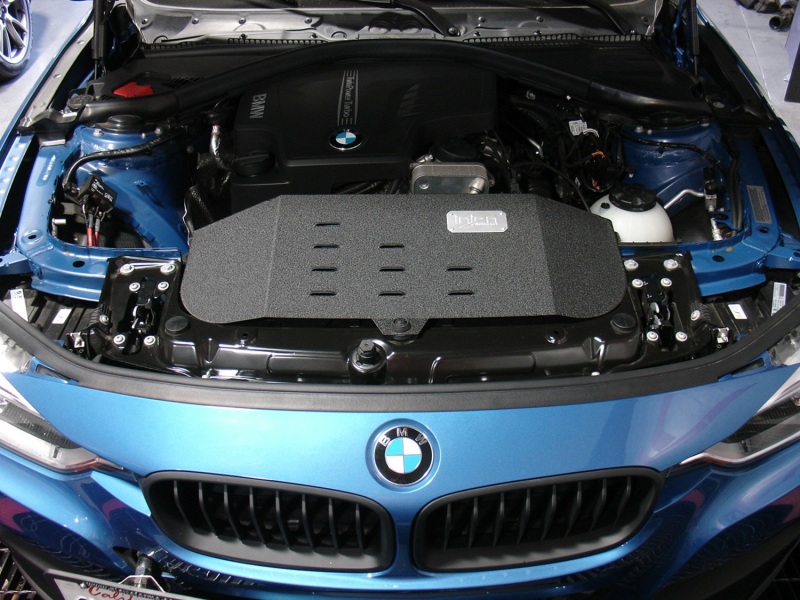 Injen 12-16 BMW 328i F30 N20/N26 2.0L (t) 4cyl Wrinkle Black Short Ram Intake w/ MR Tech & Air Box - Image 4