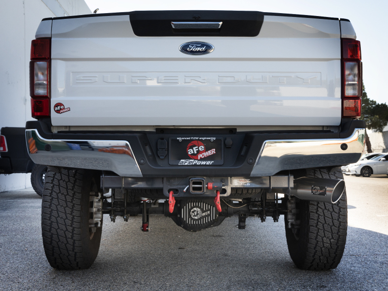 aFe MACHForce XP 2017 Ford SuperDuty F-250/F-350 V8 6.2L CC/LB Cat-Back SS 4in. Exhaust System - Image 5