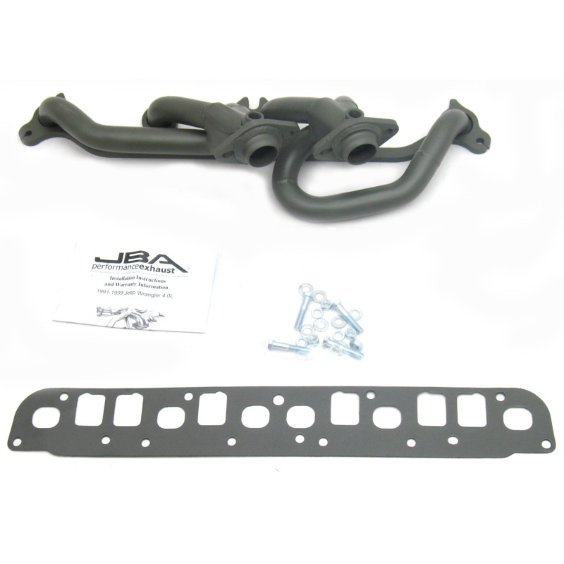 JBA 00-06 Jeep Wrangler 4.0L 1-1/2in Primary Ti Ctd Cat4Ward Header - Image 2