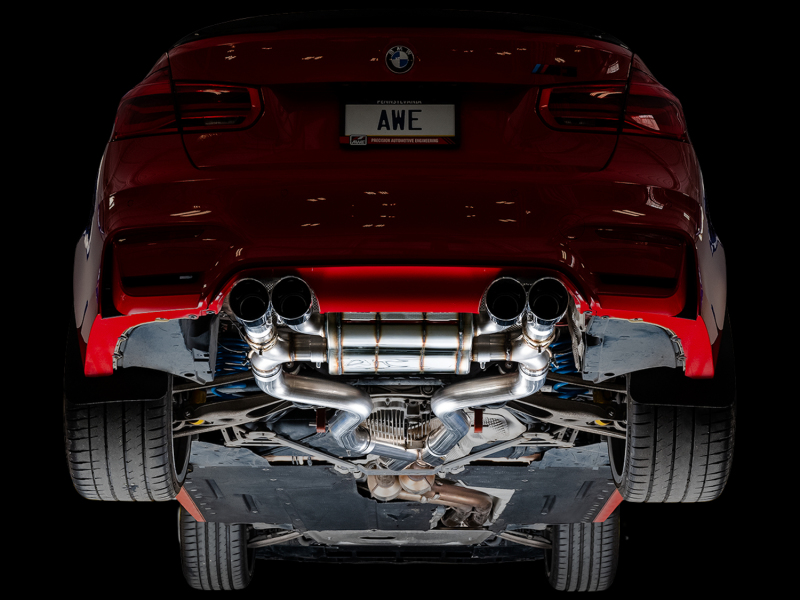 AWE Tuning BMW F8X M3/M4 SwitchPath Catback Exhaust - Chrome Silver Tips - Image 7
