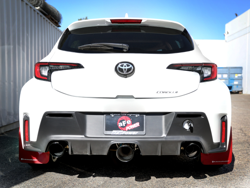 aFe 23-24 Toyota GR Corolla L3 1.6L (t) Gemini XV 3in to 2-1/2in Cat Back Exhaust w/ Black Tips - Image 5