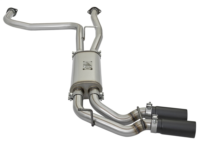 aFe POWER Rebel Series 2-1/2in 409 SS Cat Back Exhaust w/ Black Tips 16-17 Nissan Titan V8 5.6L - Image 7