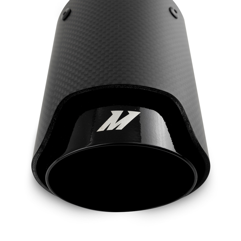 Mishimoto Carbon Fiber Muffler Tip 2.5in Inlet 3.5in Outlet M Black - Image 7