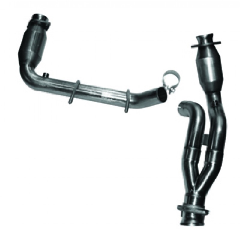 Kooks 09-10 Ford F-150/ Ford Raptor 5.4L 3V 2 1/2in x 2 1/2in OEM Exhaust GREEN Cat Y Pipe - Image 3