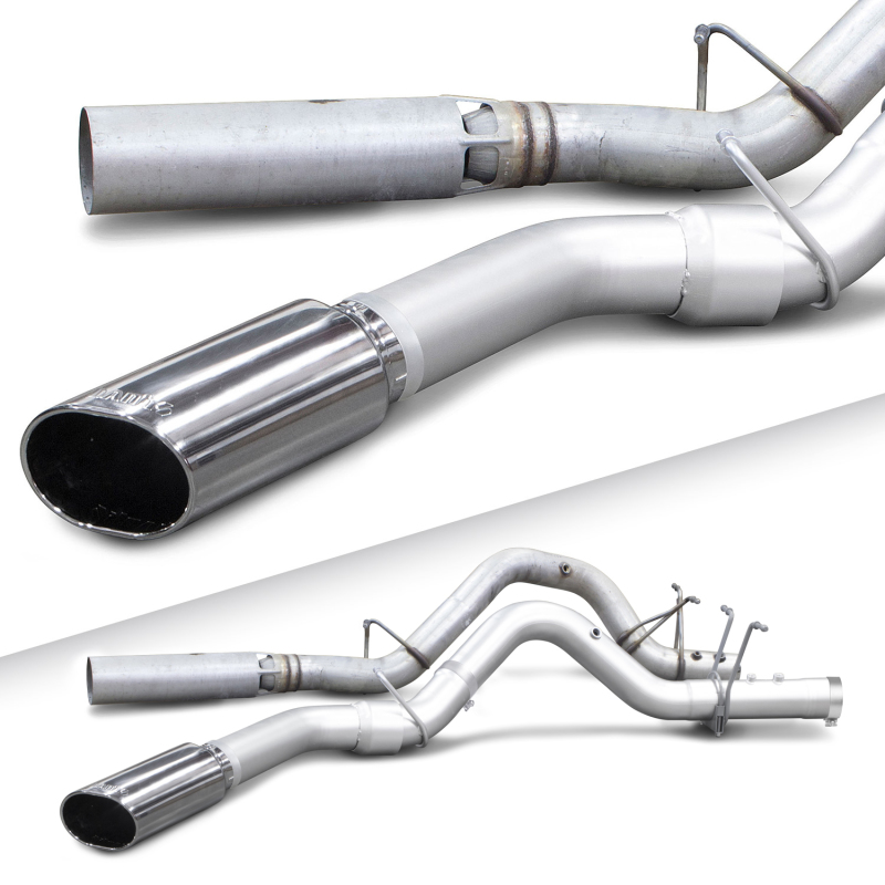 Banks Power 17+ GM Duramax L5P 2500/3500 Monster Exhaust System - SS Single Exhaust w/ Chrome Tip - Image 6