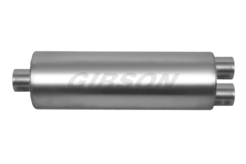 Gibson SFT Superflow Center/Dual Round Muffler Stainless - Image 3