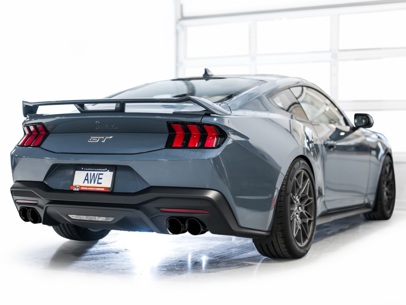 AWE 2024 Ford Mustang GT Fastback S650 RWD SwitchPath Catback Exhaust w/ Quad Diamond Black Tips - Image 7
