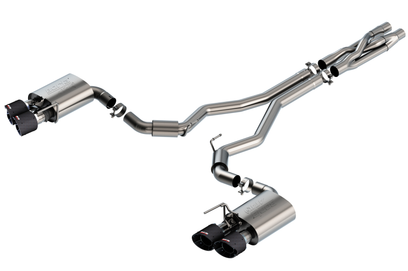 Borla 2020 Ford GT500 5.2L AT 3in ATAK CatBack Exhaust w/ Carbon Fiber Tips - Image 5