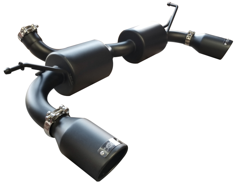 Injen 07-17 Jeep Wrangler JK 3.6L/3.8L 63mm Stealth Black Axle-back Exhaust w/ 4in Black Tips - Image 2