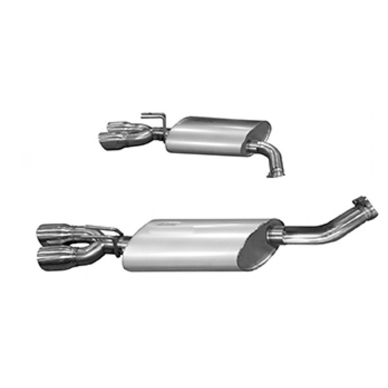 Kooks 14 Chevy SS LS3 6.2L OEM 3in Axleback Exhaust. w/and Quad 3in Slash Cut Pol Tips - Image 4