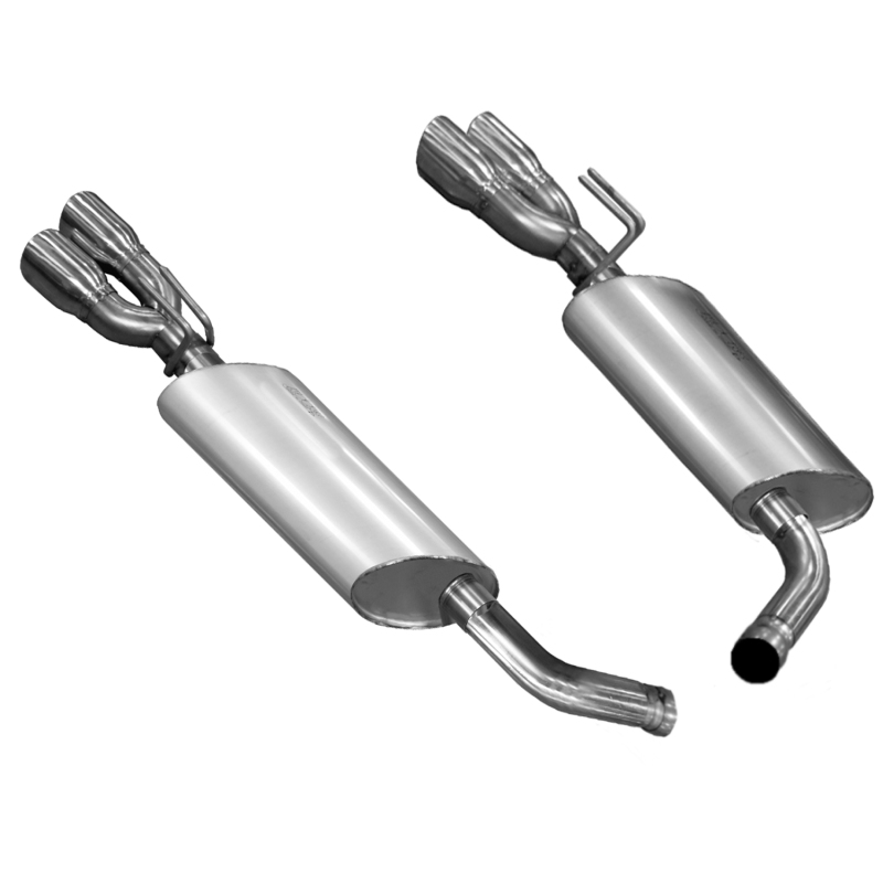 Kooks 14 Chevy SS LS3 6.2L OEM 3in Axleback Exhaust. w/and Quad 3in Slash Cut Pol Tips - Image 3