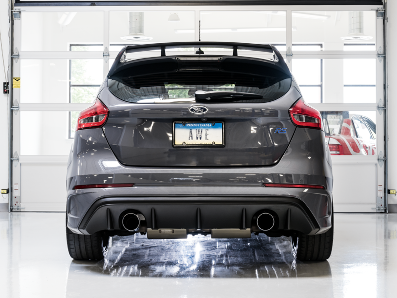 AWE Tuning Ford Focus RS SwitchPath Cat-back Exhaust - Chrome Silver Tips - Image 7