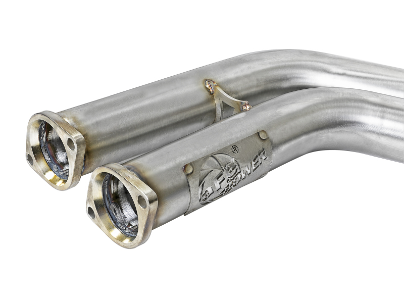 aFe Twisted Steel HDR X-Pipe SS-304 01-06 BMW M3 3.2L S54 - Image 3