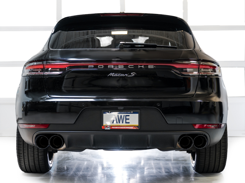AWE Tuning 19-21 Porsche Macan 3.0T/2.9TT Touring Edition Catback Exhaust w/ Diamond Black Tips - Image 4