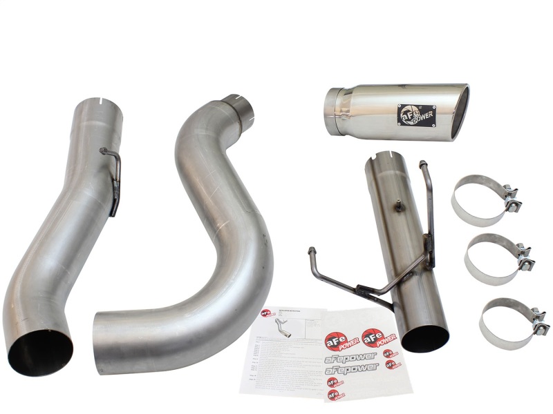 aFe MACHForce XP Exhaust Large Bore 5in DPF-Back SS 13-15 Dodge Trucks L6-6.7L (td) *Polish Tip - Image 5