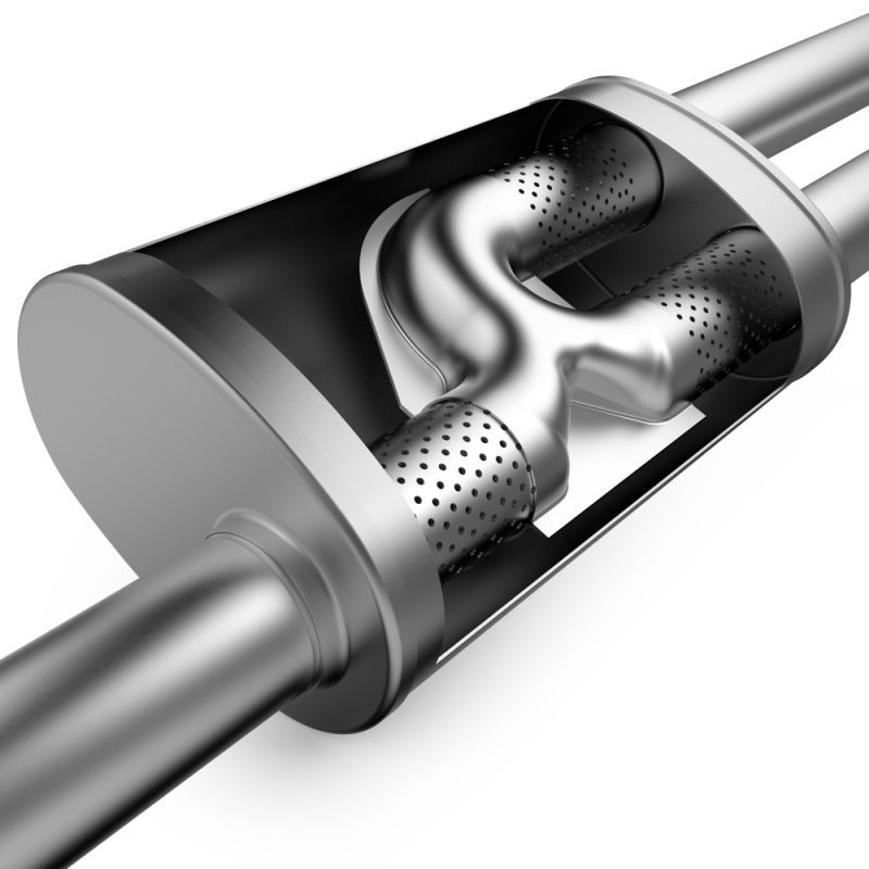 MagnaFlow 2018+ Jeep Wrangler 3.6L Dual Polished Tip Axle-Back Exhaust - Image 7