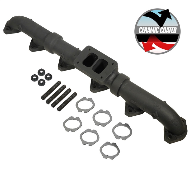 BD Diesel 93-98 Caterpillar 3406E / 99-03 C15 Non-Acert CAT T6 Ceramic Coated Exhaust Manifold - Image 2