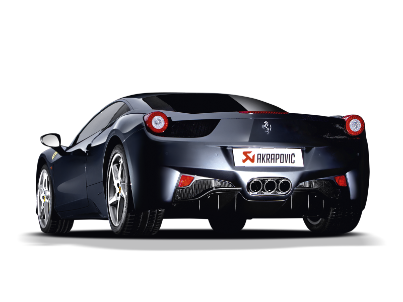 Akrapovic 10-15 Ferrari 458 Italia/458 Spyder Slip-On Line (Titanium) w/ Carbon Tips - Image 3