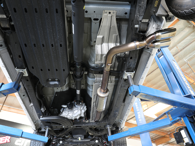 aFe Rebel Series 3in 304 SS Cat-Back Exhaust Side Exit w/ Polished Tips 19 Ford Ranger L4-2.3L (t) - Image 10