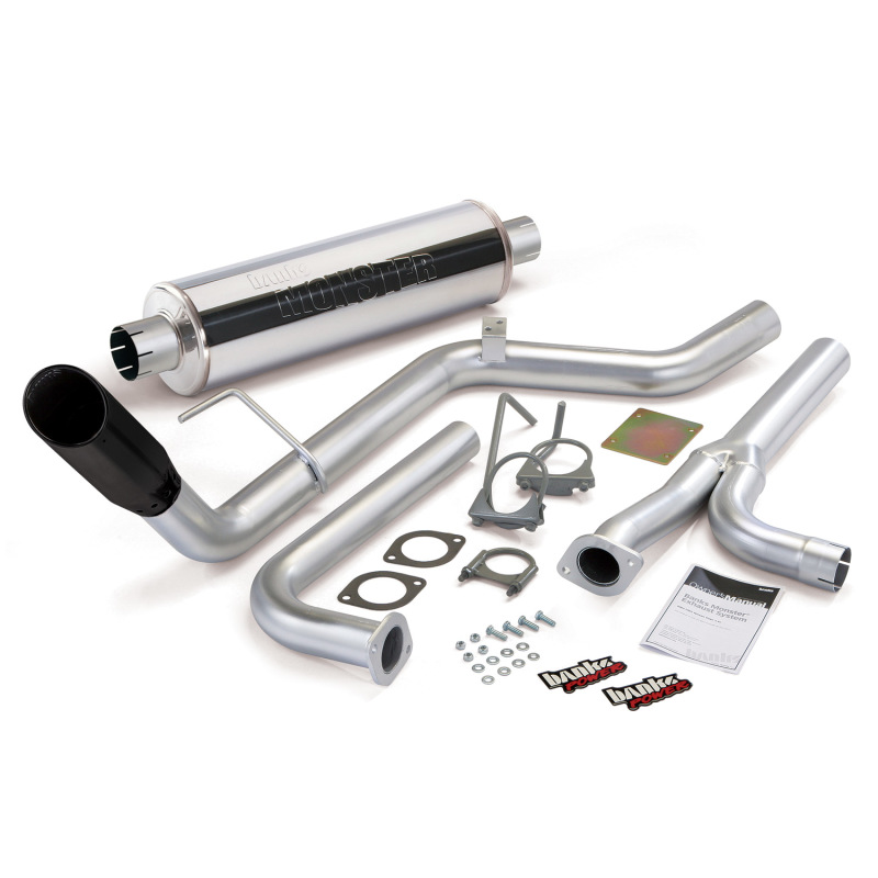 Banks Power 04-14 Nissan 4.0L Frontier All Cab/Beds Monster Exh Sys - SS Single Exh w/ Black Tip - Image 2
