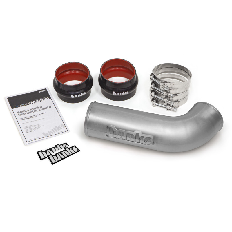 Banks Power 17-19 GM 2500/3500 6.6L L5P Intake Resonator Delete System - Natural Finish - Image 4