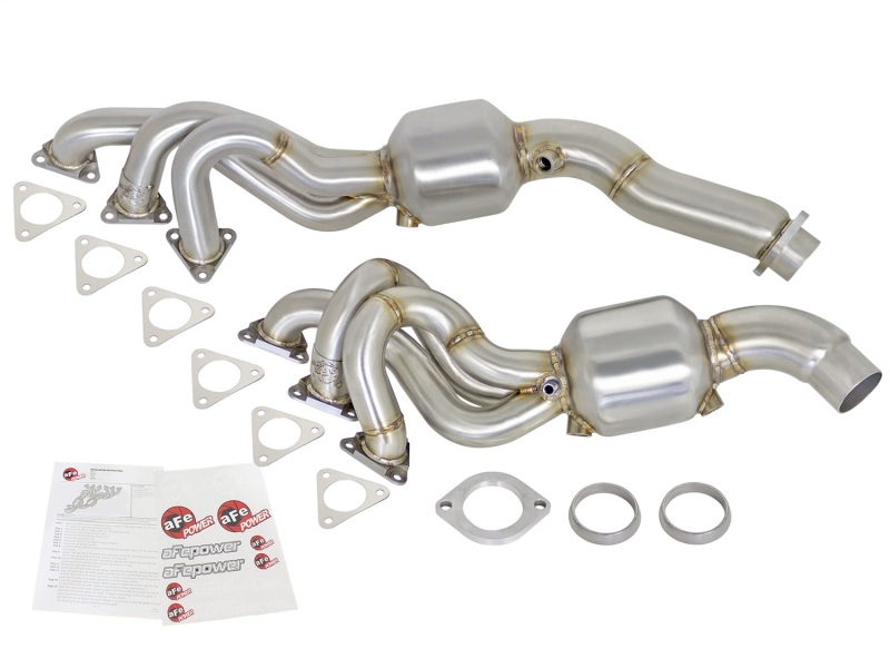 aFe Twisted Steel Headers (Catted) 01-06 BMW M3 L6-3.2L S54 - Image 2