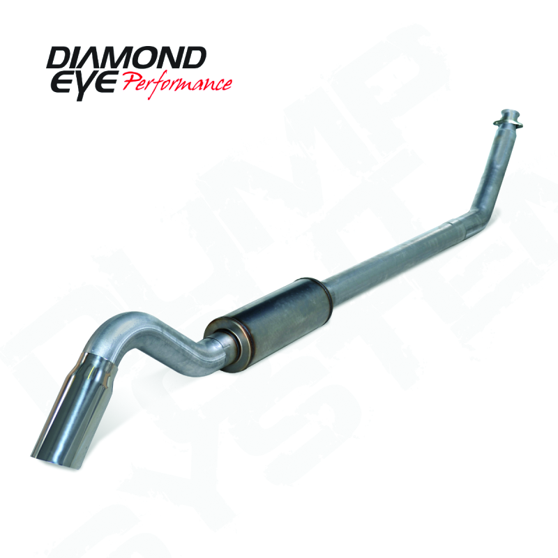 Diamond Eye 4in SS TURBO BACK SGL DUMP OUT 98.5-02 DODGE INCLUDING TIP NO MFLR - Image 2