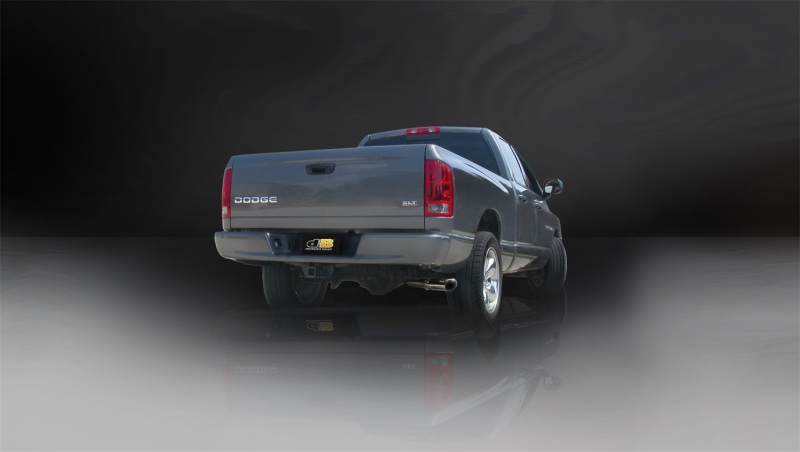 Corsa 2004-2005 -05 Dodge Ram Quad Cab/Short Bed 1500 4.7L V8 Polished Sport Cat-Back Exhaust - Image 3
