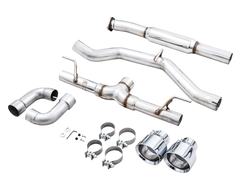 AWE Subaru BRZ/ Toyota GR86/ Toyota 86 Track Edition Cat-Back Exhaust- Chrome Silver Tips - Image 7