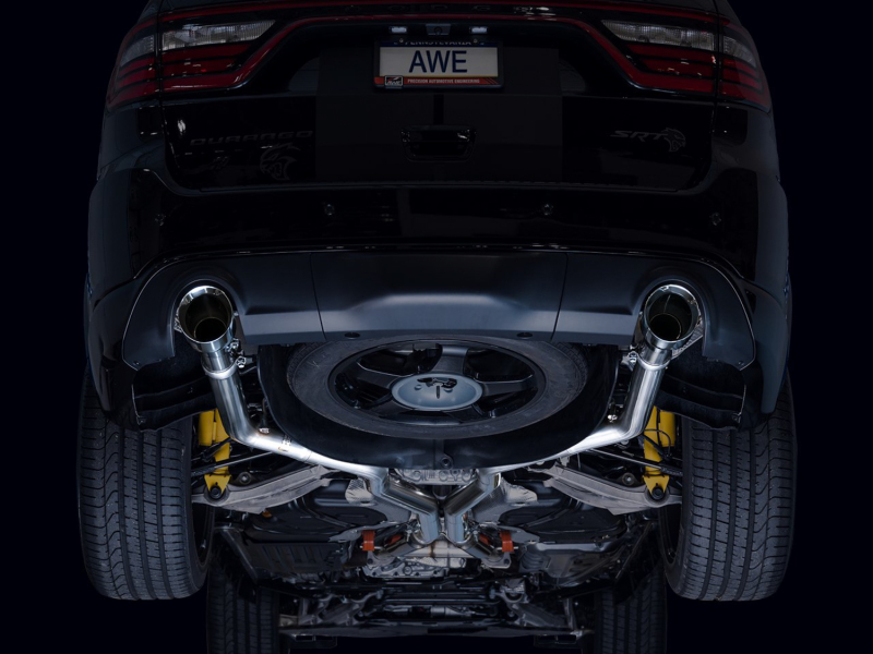 AWE Tuning 18-23 Dodge Durango SRT & Hellcat Track Edition Exhaust - Chrome Silver Tips - Image 7