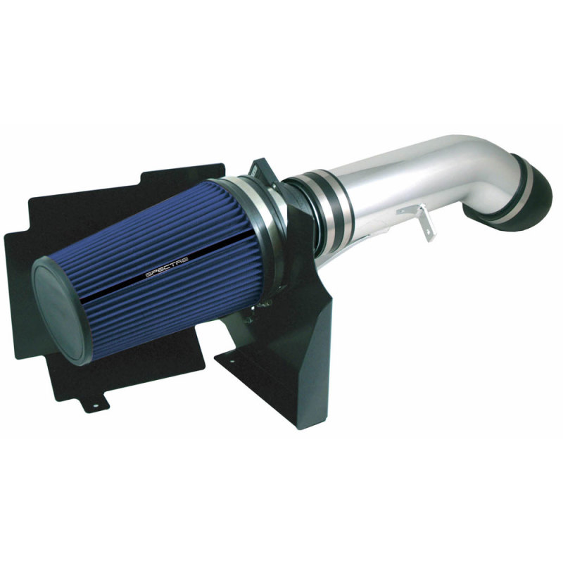 Spectre 99-07 GM Truck V8-4.8/5.3/6.0L F/I Air Intake Kit - Clear Anodized w/Blue Filter - Image 2