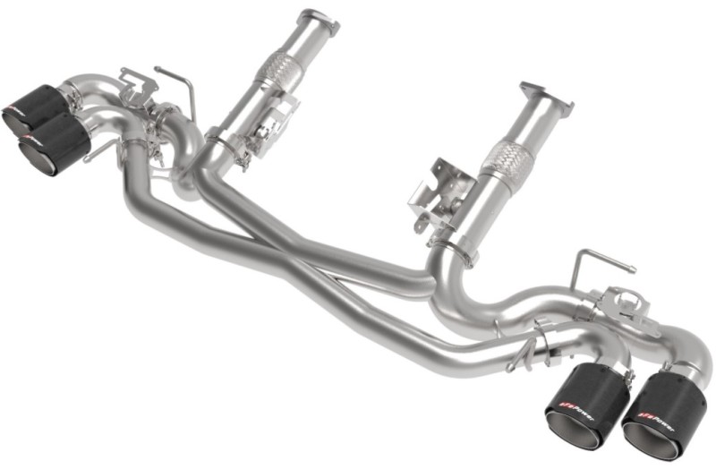 AFe MACH Force-Xp 304 Stainless Steel Cat-Back Exhaust Carbon 2020 Chevrolet Corvette C8 - Image 7