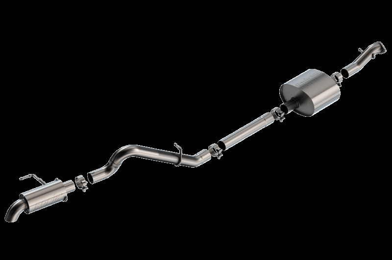 Borla 21-22 Ford Bronco 2.7L 2DR/4DR T-304 Stainless Steel Cat-Back Touring Exhaust - Brushed - Image 4
