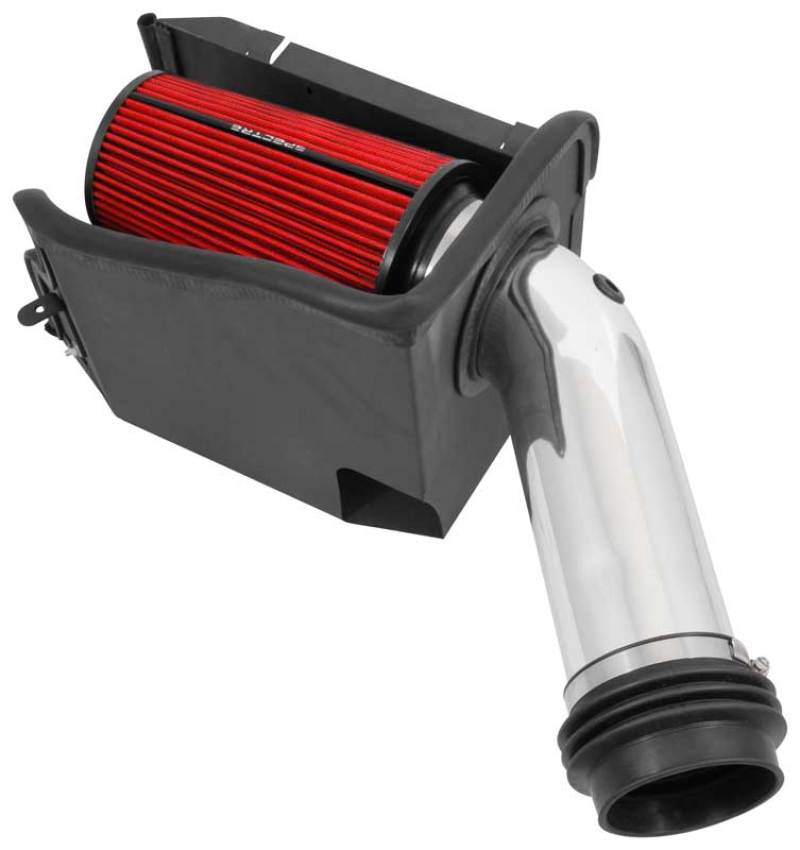 Spectre 94-97 Ford SD 7.3L DSL Air Intake Kit - Polished w/Red Filter - Image 5