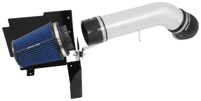 Spectre 99-07 GM Truck V8-4.8/5.3/6.0L F/I Air Intake Kit - Clear Anodized w/Blue Filter - Image 3