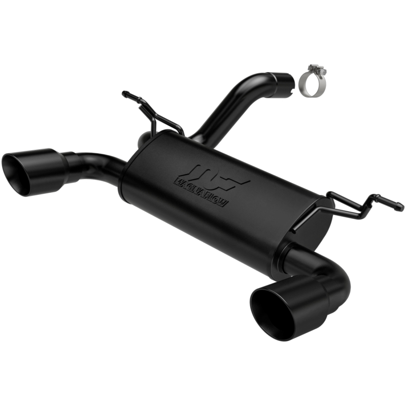 MagnaFlow 2018+ Jeep Wrangler 3.6L Dual Black Tip Axle-Back Exhaust - Image 2