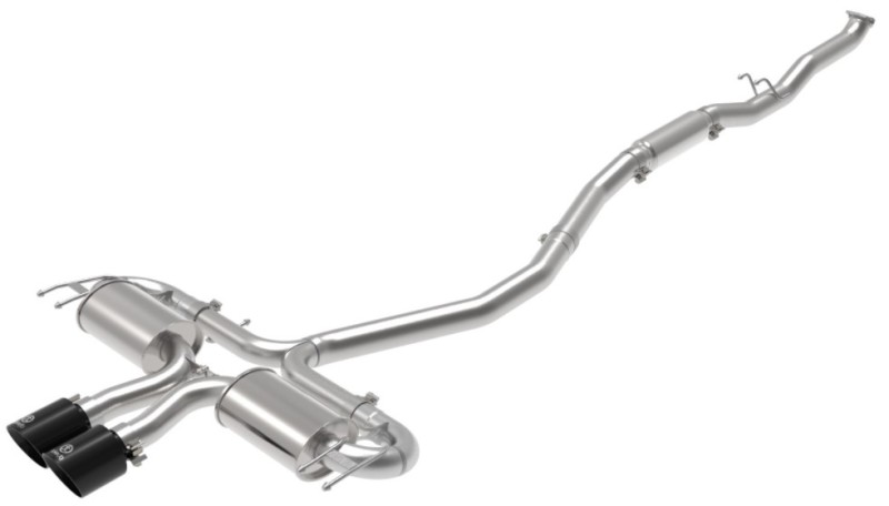 aFe Takeda 3in 304 SS Cat-Back Exhaust System w/Black Tips 17-20 Honda Civic Sport L4-1.5L (t) - Image 6