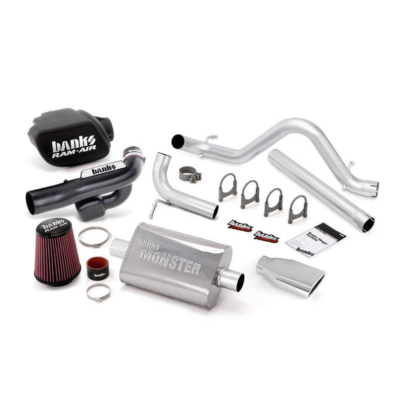 Banks Power 12-15 Jeep 3.6L Wrangler 4dr Stinger Sys (no AutoMind) - SS Single Exh w/ Chrome Tip - Image 3
