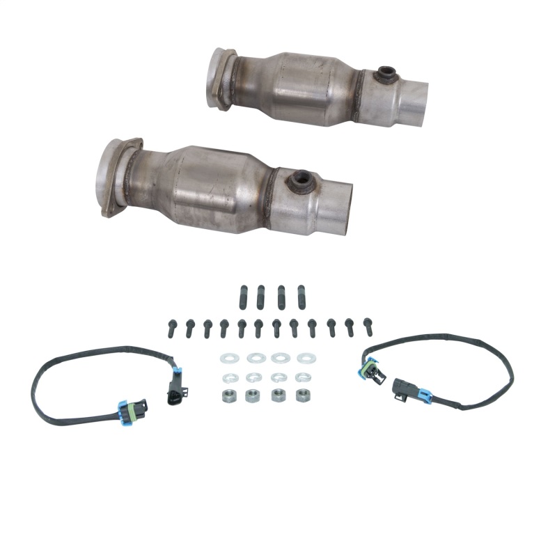 BBK 10-15 Camaro LS3 L99 Long Tube Exhaust Headers With Converters - 1-3/4 Chrome - Image 9