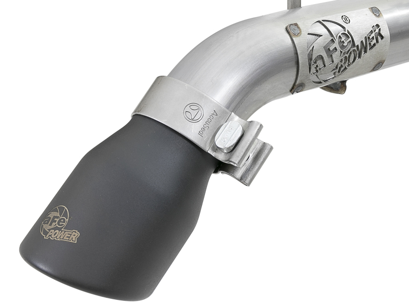 aFe MACH Force-Xp Axle-Back Exhaust System w/Black Tip 18-20 Jeep Wrangler L4-2.0T / V6-3.6L - Image 2