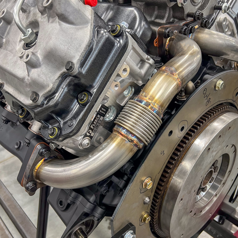 Wehrli 01-16 Chevrolet 6.6L Duramax 2in Stainless Driver Side Up Pipe w/Gaskets (Single/Twin Turbo) - Image 3