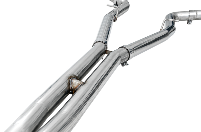 AWE Tuning 2017+ Challenger 5.7L Touring Edition Exhaust - Non-Resonated - Chrome Silver Quad Tips - Image 6