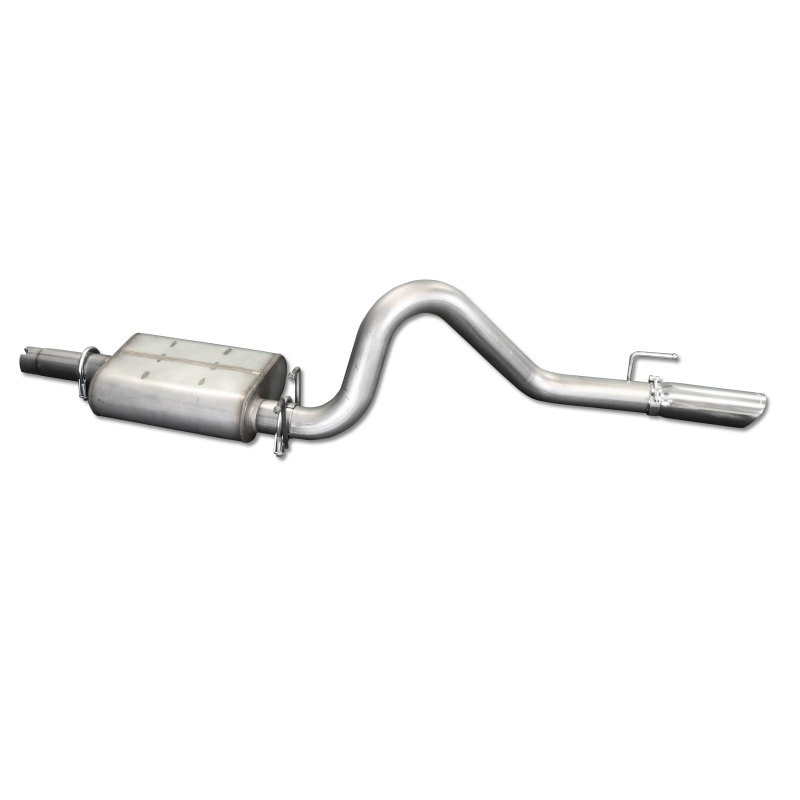 JBA 87-96 Jeep Wrangler YJ 2.5L/4.0L/4.2L 304SS Single Rear Exit Cat-Back Exhaust - Image 3