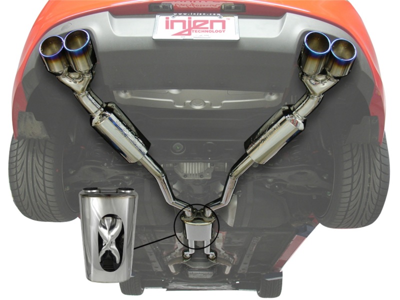Injen 10-15 Hyundai Genesis Coupe 3.8L V6 SS CB Exhaust w/ Quad Titanium Tips - Image 3