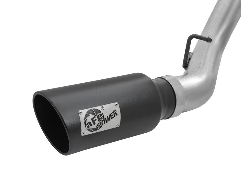 aFe LARGE Bore HD 4in Dual DPF-Back SS Exhaust w/Black Tip 16-17 GM Diesel Truck V8-6.6L (td) LML - Image 8