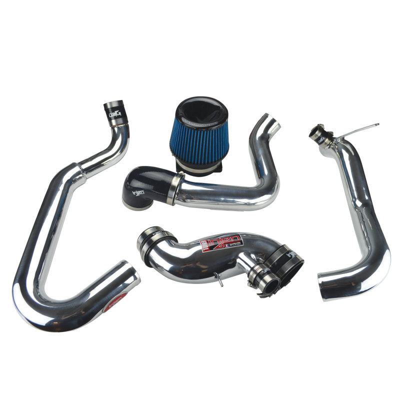 Injen 03-06 Evo 8/9/MR Cast Aluminum Intake System w/ Full Intercooler Piping Polished Short Ram Int - Image 2